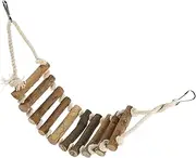 Yardwe Parrot Ladder Bird Cage Accessory Wood Ladder Toy for Pet Birds Parrots