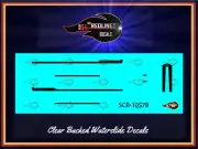 1/64 '67 Camaro "Yenko Stripes" Black Decal Set SCR-1057B