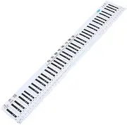 TOPPERFUN Standard 1:1 Piano Keyboard Paper Keyboard Music Teaching Aid White Keycaps