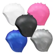 Waterproof Swimming Pool Cap Swimming Cap Ear Protection Elastic Size