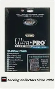 Ultra Pro Platinum 15 Pocket Pages 1.5"x2.5" Factory box(100)- AFL tobacco cards
