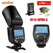 AU Godox V1-S TTL Round Head Flash Speedlight+Xpro-S Trigger F Sony A7 A7R A7II