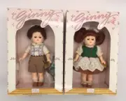 Vintage 1984 Dakin Vogue Ginny Doll HANSEL #70137 GRETEL # 70138 New In Box 8”
