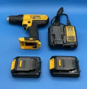 DEWALT DEWALT 20V Max Cordless 1/2" Compact Drill Driver Kit W/ 2 Batts (1.3 Ah)