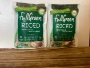 Lot 2 Fullgreen Full Green Riced Broccoli & Cauliflower 7.05 oz Each Sealed