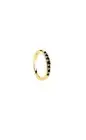 Hinged Hoop Ring Septum Clicker Daith Helix Conch With 14k Gold Black Diamonds