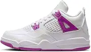 [Nike] Little Kid's Jordan 4 Retro White/Hyper Violet (FQ1312 151) Preschool PS
