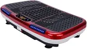Shake Machine Vibration Plate Home Exercise Three-Level Vibration Zone Efficient Exercise Shiatsu Massage Quiet Operation,Red