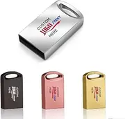 Custom USB Flash Drive, Personalized Metal Mini USB 2.0 Memory Stick Thumb Drive, Ideal for Corporation Business, Educational Institution, Photography & Music Studio and Non-Profits (8 GB,50 PCS)