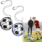 2Pcs Ball Net Bag Soccer Training Equipment Adjustable Mesh Soccer Ball Bag Drawstring Closure Football Volleyball Storage Ball Carrier Sports Ball Holder for Outdoor Sports