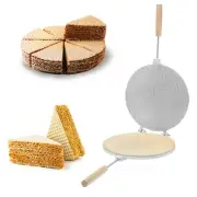 WAFFLE IRON PYRAMID MOLD FOR BAKING WAFFLE CAKES FOR CAKE WAFERS ON A STOVE