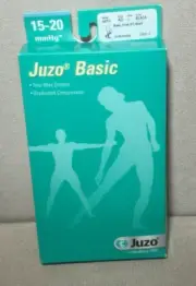 NWT Juzo 4410 Basic 15-20 Open Toe Knee High Compression Stockings Black Size I