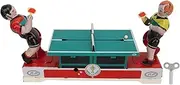Clockwork Tinplate Toys - Vintage Clockwork Table Tennis Player - Clockwork Spring Metal Toys - Fine Workmanship - Perfect for Bar Clothing Store Coffee Bar Home