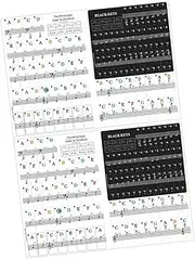 Kisangel 2 Sets Piano Keyboard Adhesive Stickers Transparent Thin Decals for Key Pianos Easy to Apply No Residue Sweat Wear Resistant Design