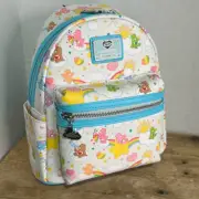 LOUNGEFLY EXCLUSIVE 40th CARE BEARS RAINBOW MINI BACKPACK