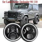 2x 7inch LED Headlights Hi/Lo Beam DRL Turn Lamps for Land Rover Defender 90 110