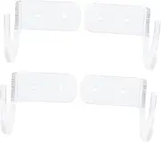 NULYLU 4pcs Acrylic Baseball Bat Display Holder Transparent Horizontal Rack for Home Durable Softball and Baseball Bat Stand for Collectibles and Autographs Decor