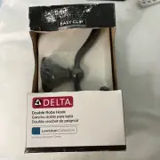 NIB Delta Double Robe Hook-Lewiston Style "Venetian Bronze Finish" #885785332504