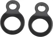 NAMOARLY 2pcs Fixed Pull Rings for Racing Tow Hooks High Strength Stainless Steel Easy Installati