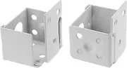 SING F LTD 2PCS Venetian Blind Box Brackts Window Blinds Metal Headrail Bracket Holder 2.5cmx2.5cm/1x1 Inch for 1-inch Mini Blinds, White