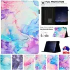 For Samsung Galaxy Tab A A7 A8 A9 Plus S6 Lite Marble Leather Stand Case Cover