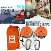 Avalanche Outdoors Camping Pro Hammock Adjustable Webbing Tree Straps-2/Pack