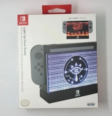 NEW Zelda Mario PDP Light Up Protective Dock Shield Multicolor Nintendo Switch