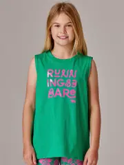 Girls Activewear. Running Bare Replay Muscle Tank
