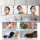 3-Way Tri-fold Mirror Hair Cutting Self Haircut Beauty Makeup Hanging 360° View