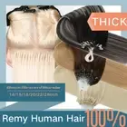 Micro Beads Link Micro Ring Loop Tip Russian Remy Human Hair Extensions AU THICK