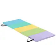New-Bounce Tumbling Mat for Kids - Pastel Gymnastics Mat - Folding Exercise Mat