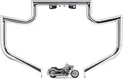 Gamyipp 1.5" Fat Crash Bar Engine Guard Highway Freeway Bar for Yamaha XV1900 XV 1900 Roadliner Raider Stratoliner (Silver)