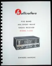 Hallicrafters S-200 5-Band AM Shortwave Radio Receiver Manual