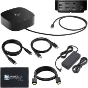 HP Docking Station USB-C G5 Dual Monitor w/120W Adapter & Cables