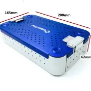 aluminium alloy sterilization tray case 280mm ophthalmic plastic orthopadic