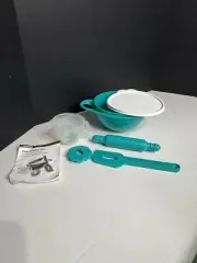 Tupperware Kid's Baking Set Mini 4-piece Set- Teal Color