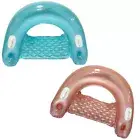 Inflatable Pool Chair Float (2 Pack) Pool Floats Adult Size with Drink & Phon...