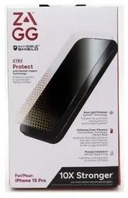 ZAGG Invisible Shield Privacy 360 Protect Screen Protector for iPhone 15 Pro New
