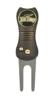 Toledo Rockets NCAA Golf Ball Marker with DivotFix Switchblade Divot Tool