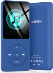 A02 8GB MP3 Player, 70 Hours Playback Lossless Sound Music Player, Dark Blue