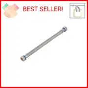 24 Inch Steel-Flex Water Heater Connector, 3/4 Inch x 3/4 Inch FIP Swivel, Braid