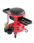 VEVOR Rolling Mechanic Stool Garage Seat 136 kg Load with Wheels & Storage