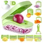 Vegetable Chopper,Onion Chopper, 17 in 1 Professional Mandoline Slicer for Ki...