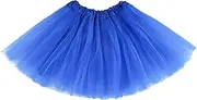 [Jane Shine] Girl Tutu Skirt, 3 Layers Tulle Tutus for Little Girls, Fluffy Ballet Dress Up for Toddler Kids Children(2T - 8T)
