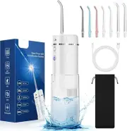 Water Flosser Cordless, Portable Water Teeth Cleaner Picks,Powerful Rechargeable