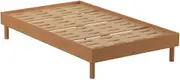 Koala Balmain King Single Bed Frame, Compact and Sturdy Bed Base with Under Bed Storage, Easy Assembly Bedroom Furniture, Warm Ash, No Headboard