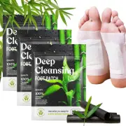 Cozy Core Detox Foot Patches - Organic Bamboo Vinegar & Herbal Extracts for S...