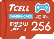 [TCELL] Gaming 256GB Micro SD Card, Nintendo Switch Compatible, microSDXC A2 USH-I U3 V30 Read 100MB/s Write 80MB/s with Adapter, Designed for Gaming Console