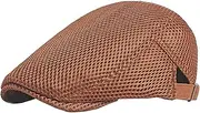 [Design Life Bar] Men Breathable Mesh Summer Hat Newsboy Beret Flat Cap