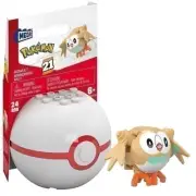 MEGA Pokémon Rowlet Building Toy Kit, Poseable Action Figure (24 Pieces) for...